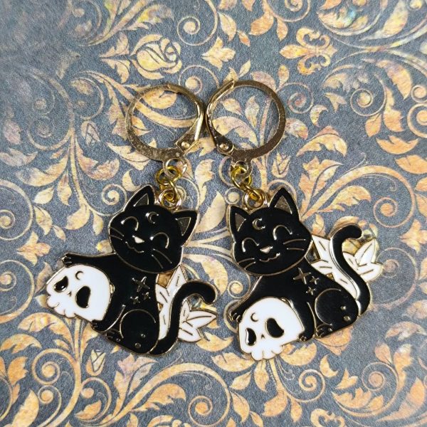 Pendientes Skull Cat