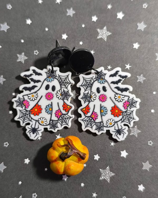 Pendientes Daisy Ghost